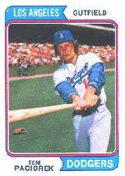 1974 Topps Baseball Cards      127     Tom Paciorek